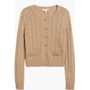 LoveShackFancy Cable Knit Cashmere &
Wool Cardigan